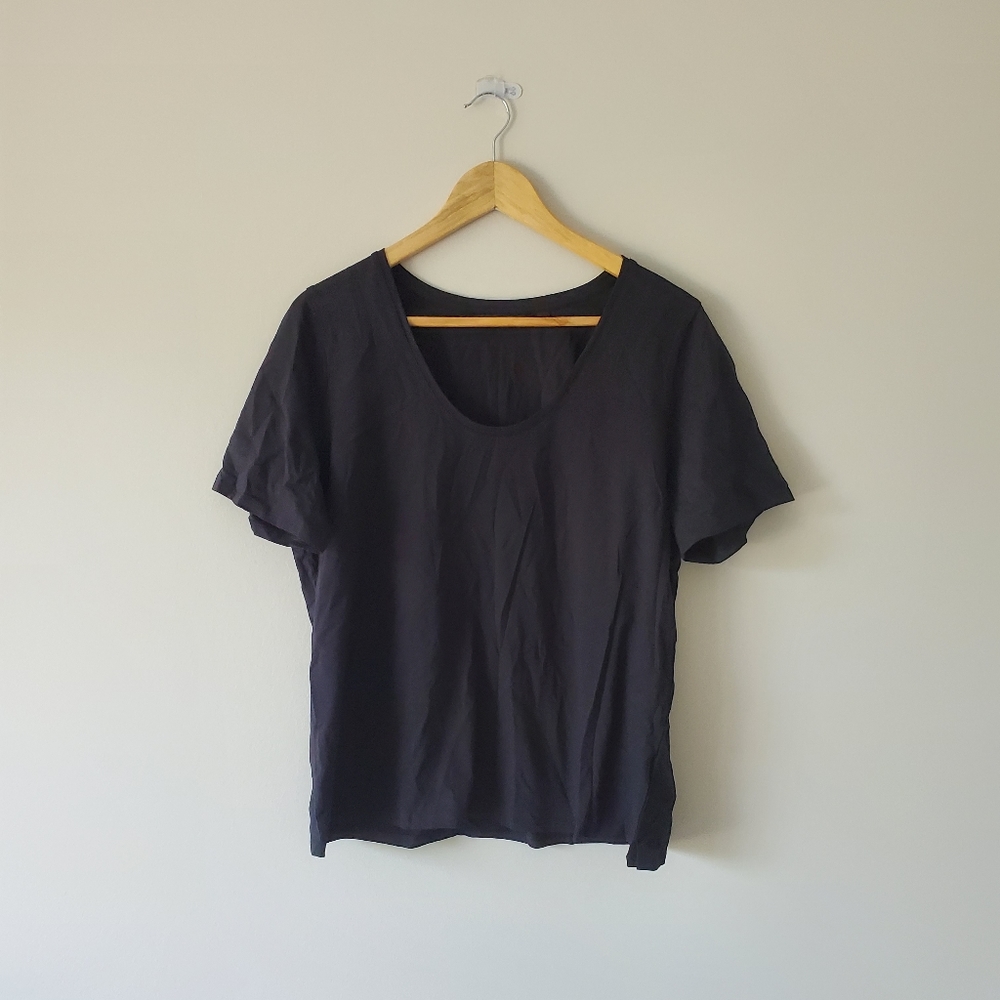 BNWT Reitmans organic cotton t-shirt, size XXL, solid black
